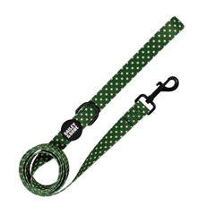 Green And Beige Polka Dots Lead