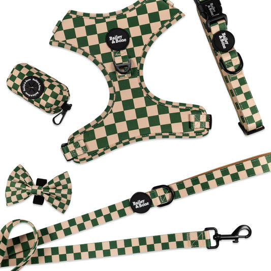 Green And Beige Checkers Walk Set