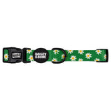 Green Daisy Pattern Dog Collar