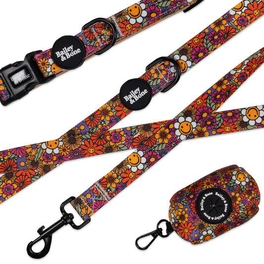 Groovy Garden Collar And Lead Bundle