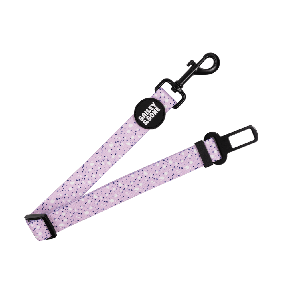 Lavender Terrazzo Dog Car Restraint