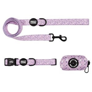 Lavender Terrazzo Collar And Lead Bundle