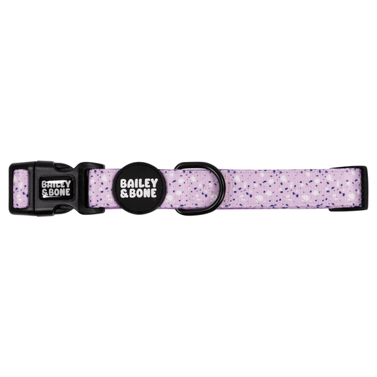 Lavender Terrazzo Dog Collar