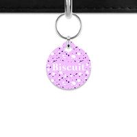 Lavender Terrazzo Mini Pet ID Tag