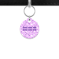 Lavender Terrazzo Mini Pet ID Tag