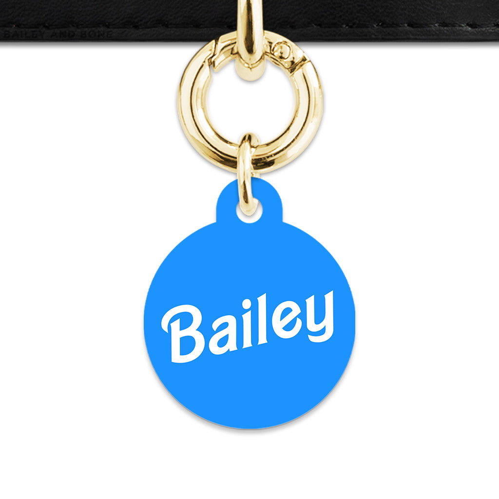 Blue Barbie Pet ID Tag