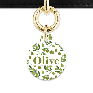Olive Pattern Pet ID Tag