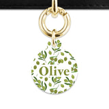 Olive Pattern Pet ID Tag
