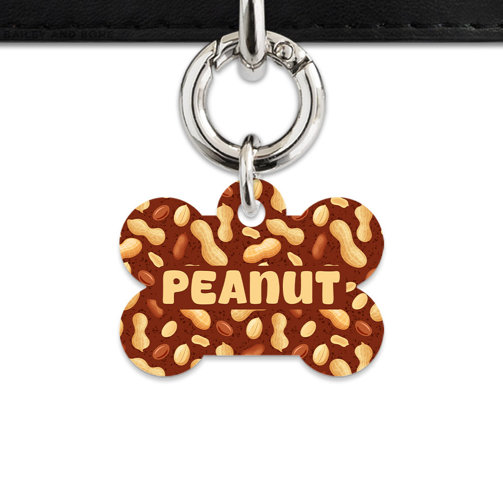 Peanut Pattern Pet ID Tag