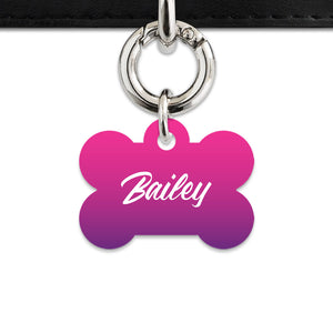 Purple Gradient Pet ID Tag