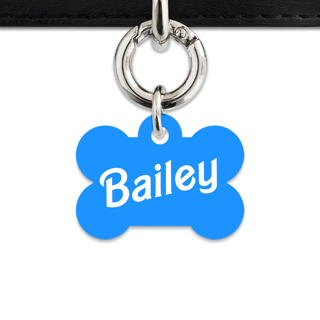 Blue Barbie Pet ID Tag