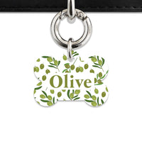 Olive Pattern Pet ID Tag