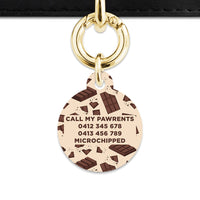 Chocolate Pattern Pet ID Tag