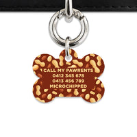 Peanut Pattern Pet ID Tag
