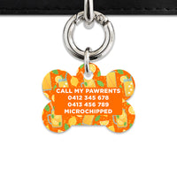 Orange Lemonade Pet ID Tag