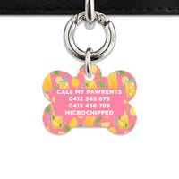 Pink Lemonade Pet ID Tag