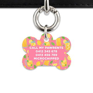 Pink Lemonade Pet ID Tag
