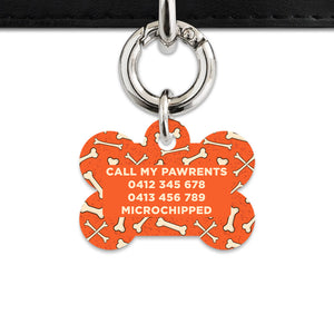 Halloween Bones Pet ID Tag