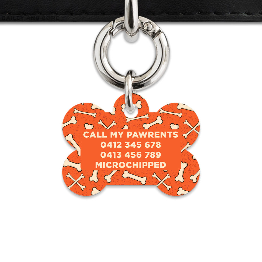 Halloween Bones Pet ID Tag