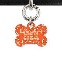 Halloween Bones Pet ID Tag
