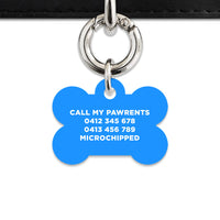 Blue Barbie Pet ID Tag