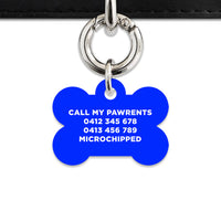 Blue Flames Pet ID Tag