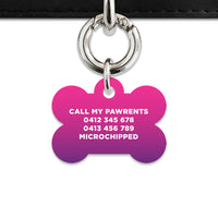 Purple Gradient Pet ID Tag