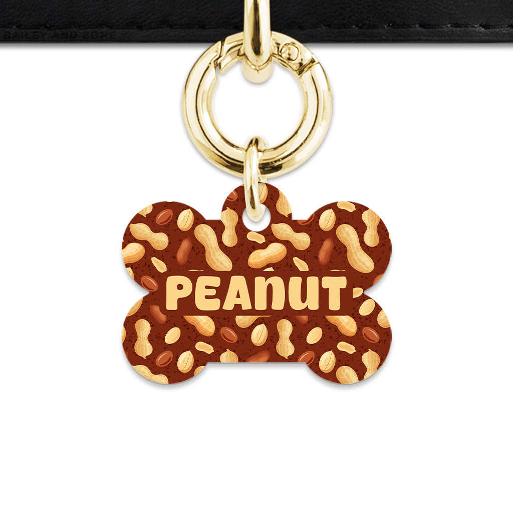 Peanut Pattern Pet ID Tag