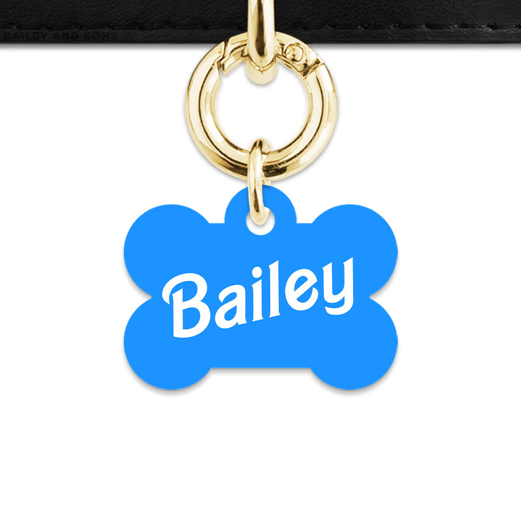 Blue Barbie Pet ID Tag