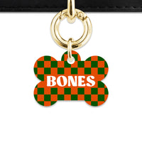Halloween Checkers Pet ID Tag