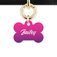 Purple Gradient Pet ID Tag