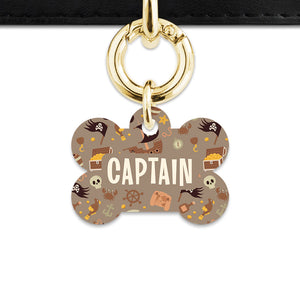 Pirates Pattern Pet ID Tag