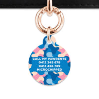 Pastel Camouflage Pet ID Tag