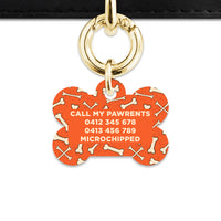 Halloween Bones Pet ID Tag