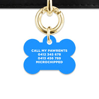 Blue Barbie Pet ID Tag