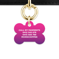 Purple Gradient Pet ID Tag
