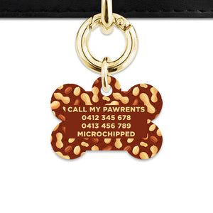 Peanut Pattern Pet ID Tag