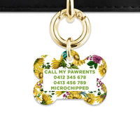 Vintage Sunflowers Pet ID Tag