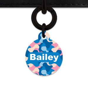 Pastel Camouflage Pet ID Tag