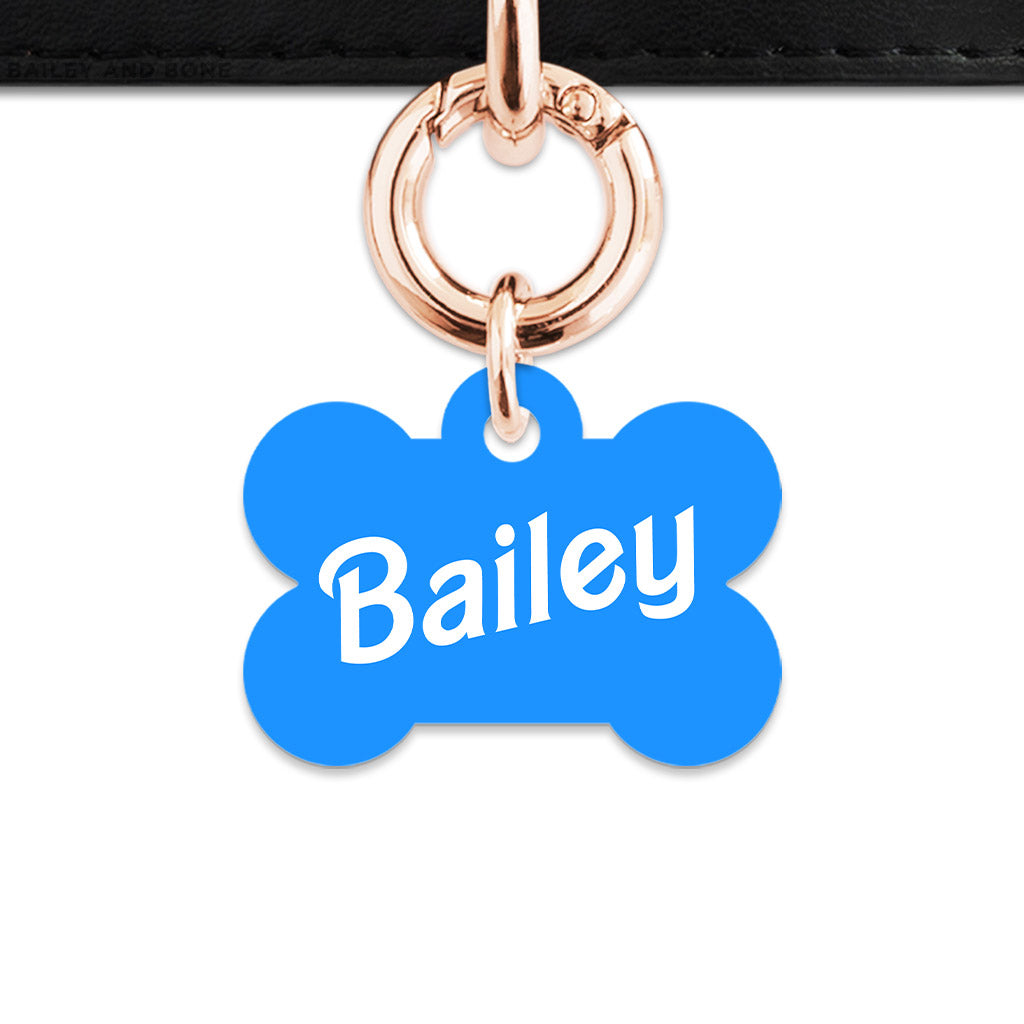 Blue Barbie Pet ID Tag