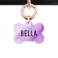 Light Purple Marble Pet ID Tag