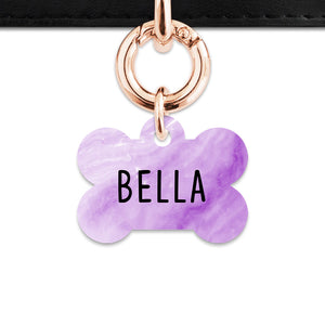 Light Purple Marble Pet ID Tag