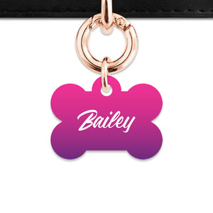 Purple Gradient Pet ID Tag