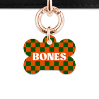 Halloween Checkers Pet ID Tag