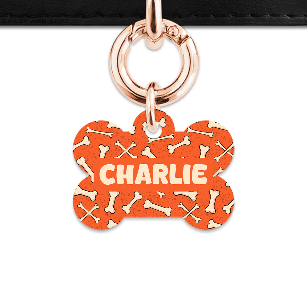 Halloween Bones Pet ID Tag
