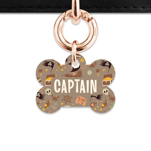 Pirates Pattern Pet ID Tag