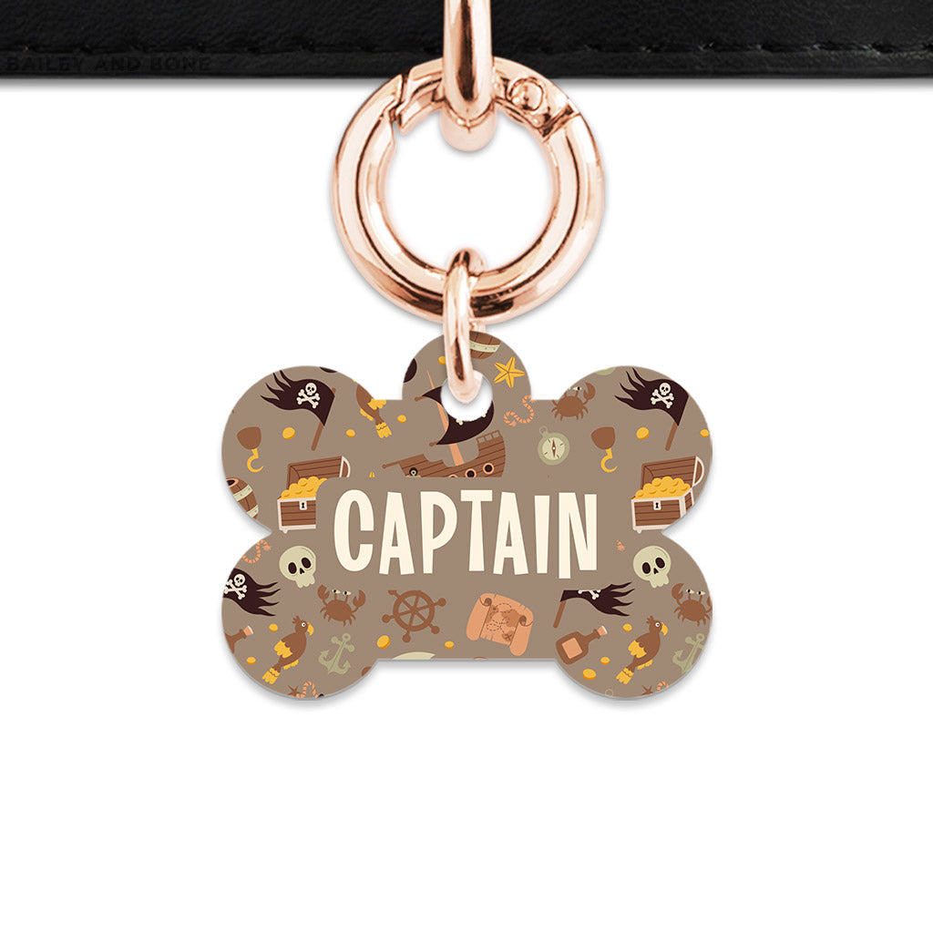 Pirates Pattern Pet ID Tag