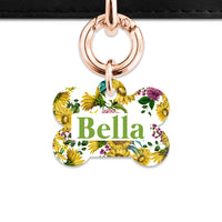Vintage Sunflowers Pet ID Tag