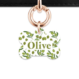 Olive Pattern Pet ID Tag