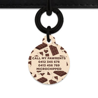Chocolate Pattern Pet ID Tag